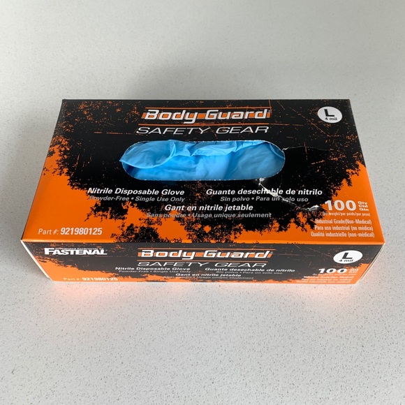 *Partial Package* Fastenal Body Guard Safety Gear 4-Mil Nitrile Gloves - Picture 1 of 1